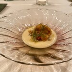 FRUTTO - 根セロリ　勢子蟹　生雲丹