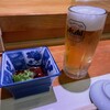 松すし - 料理写真:生ビールと付出し