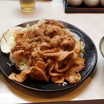 まるやま食堂 - バラしょうが焼き(300g)定食(ご飯少な目)