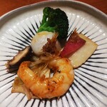 サワダ飯店 - ２種海鮮のXO醬炒め