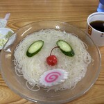 Toushouguu Daiichibaiten - 薬味皿と麺つゆが、パンダの耳だそうです(^^)