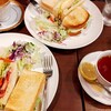 ぽえむ - 料理写真:ハムと卵のサンド.カレーツナサンド