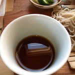 遊の丘 - 十割手打ちそば＋ドリンク＋デザート付￥1100のつゆ（H25.12.5撮影）