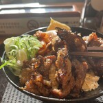 Karubi Don To Sun Toufu Semm On Tenkan Don - タレ焼きお肉は良い感じの焦げがあり美味。