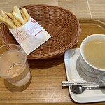 Mosubaga - フレンチフライポテトS（塩なし）+ブレンドコーヒー