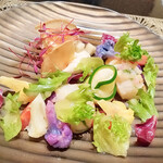 祇園おくむら - ホタテのサラダ