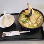 手打ちめん処　しら川 - 料理写真:えび天とりカレーうどん