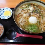 箱館そば 鴫野 - 料理写真:山菜おろしそばの大盛り（1000円＋200円税込）