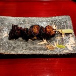 銀座 きた川 - 今日一、身・皮・葱・肝・腸、まるごとすっぽん1串で