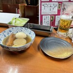 串萬 - おでんは玉子、ゴボ天、大根