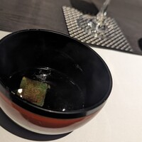 鮨 ふくじゅ - 蓬麩のお吸い物