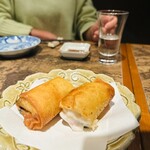 酒と肴 ててて - 白子の柚子味噌春巻