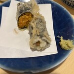 Tempura Shinjuku Tsunahachi - うに海苔巻き¥2,420