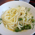 たも屋 - 釜玉うどん（小）