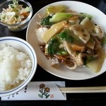 菜の花  - ホタテと野菜のあんかけ焼きそば1,200円