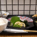 梅山鉄平食堂 - 2023.12 長崎・石鯛刺身定食（1,980円）