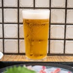 梅山鉄平食堂 - 2023.12 生ビール（590円）ハートランド