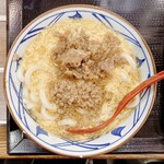 丸亀製麺 - 肉がさね玉子あんかけ(並)　790円