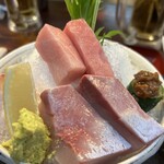 ダイニングステージ 佐海屋 - お刺身…トロ最高！もろきゅうも美味ッ