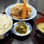 鶏の白石 - ミックス定食