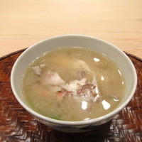 芝濱 - 房州産真鯛の頭　愛媛県産麦味噌仕立て