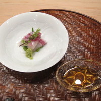 芝濱 - 房州産真鯛の造り　真鯛の出汁醤油