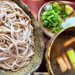 くつきそば 永昌庵 - 鴨南蛮はお蕎麦も冷やしかあったかいのを選べます