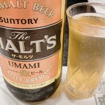 鷹一 - 先ずはモルツの瓶ビール^ - ^