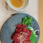 炭火焼鳥 嘉せ - 肝お造り。最高。