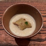 リストランテ シエロ - 菊芋のズッパ、ナマズのフリット