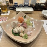 串揚げ おでん 和三盆 - お刺身の盛り合わせです