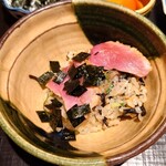日本料理 柳燕 - 海苔を散らして海の香りを纏わせ