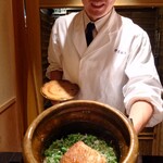 日本料理 柳燕 - 野呂大将と鴨葱ご飯