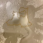 赤坂 鮨 ふくなが - いちご煮の椀蓋裏には青森県が