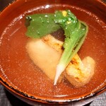 日本料理 柳燕 - 愛媛の白川と蕪の赤ちゃんのお椀