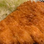 Katsufuji - ロースカツ定食+カキフライ（単品¥190）×2個