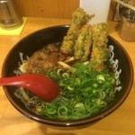 元祖 肉肉うどん - 肉 × 磯辺揚げ