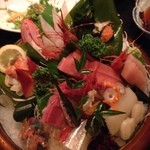 田舎小屋 - お刺身盛り合わせ