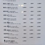 喜一 - メニューです