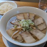 喜一 - 塩チャーシューメン＋ライス
