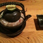 Rin - 岩手産松茸の土瓶蒸し（えび、三つ葉、鱧、酢橘）