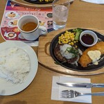 ココス - おろしハンバーグ＆白身魚フライランチ¥759-