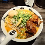 カラシビ味噌らー麺 鬼金棒 - 特製カラシビ味噌らー麺(辛:少なめ 痺:少なめ)