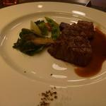 ラ・レゾナンス - サイドはケール、蕪、ブロッコリー、バターナッツ南瓜、スナップ、紫芋