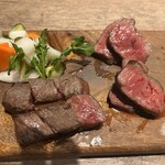肉バル SHOUTAIAN - 黒毛和牛赤身&霜降りステーキ