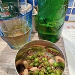 ナミニノカレー - ハイネケンと豆菓子
