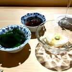 鮨 由う - 嶺岡豆腐＆わかめ