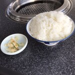長秀屋 - ごはん大(漬物付き)  税込275円