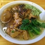 ラーメン ミンミン - 塩半チャーシュー＆半パーコー麺\1000