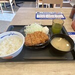 松屋 - ロースカツ定食 ポテサラ